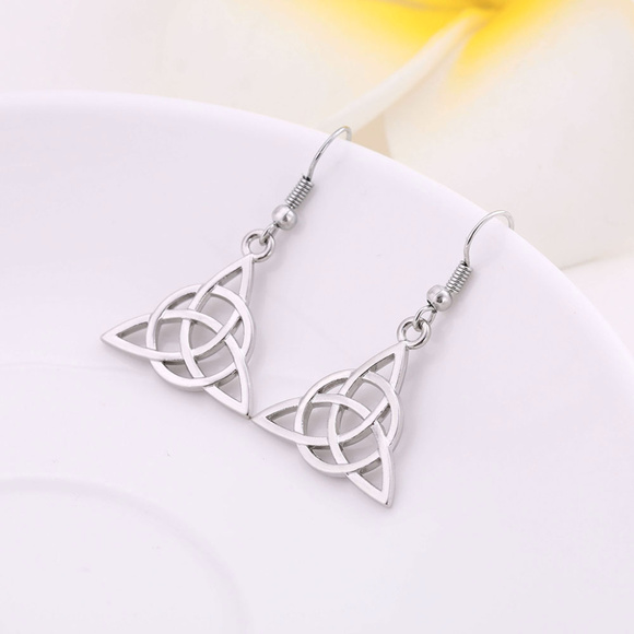 💝 Wiccan symbol Witchy earrings - Picture 4 of 8